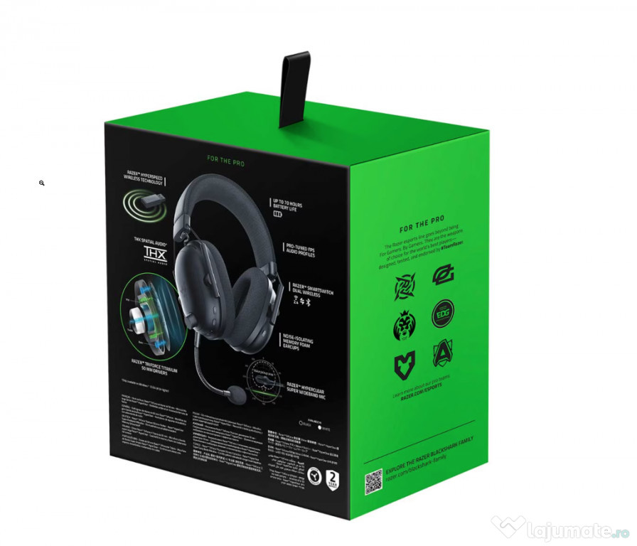Wireless Razer Blackshark V2 Pro - noi