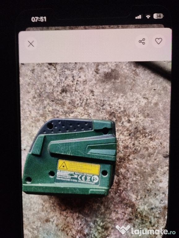 Laser Bosch cu dungii rosii