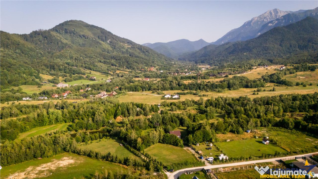 FILM! Oaza paradisiaca cu lac, vedere catre Bucegi, Glajerie