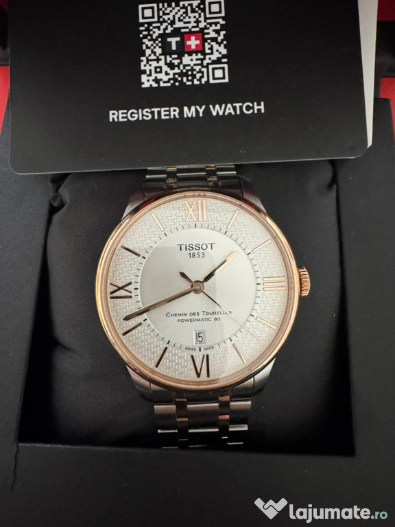 Tissot Chemin des Tourelles Powermatic 80 - nou, garanție