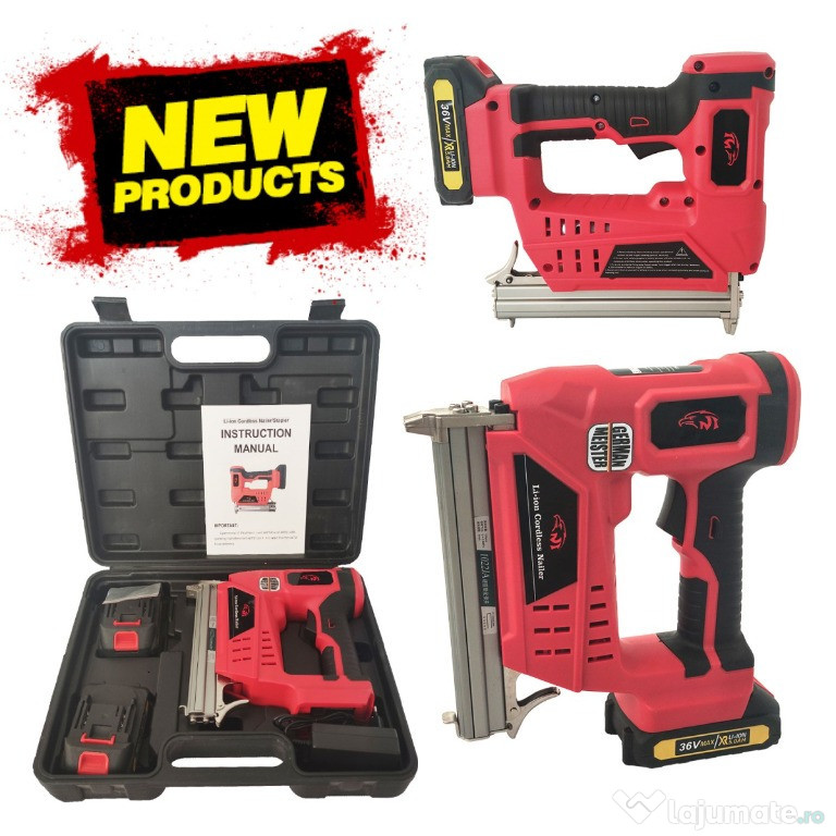 Caspator tapiterie cu acumulator , model nou, 2 acumulatori 36 v