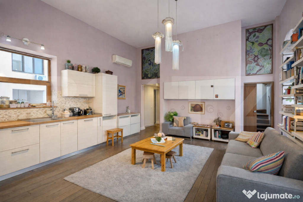 Apartament 3 camere ultracentral 75 mp, terasa, tavan inalt