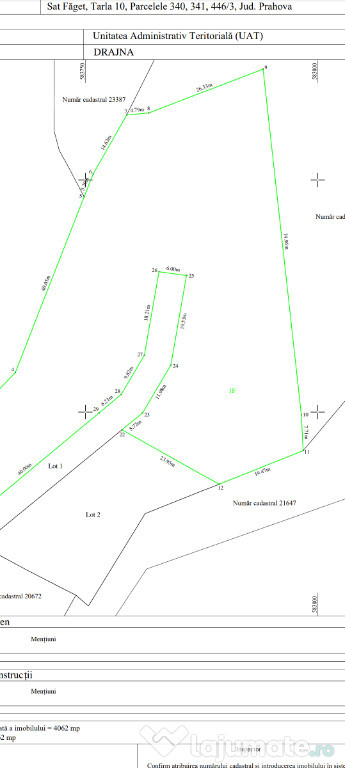 Teren intravilan Drajna 4062mp