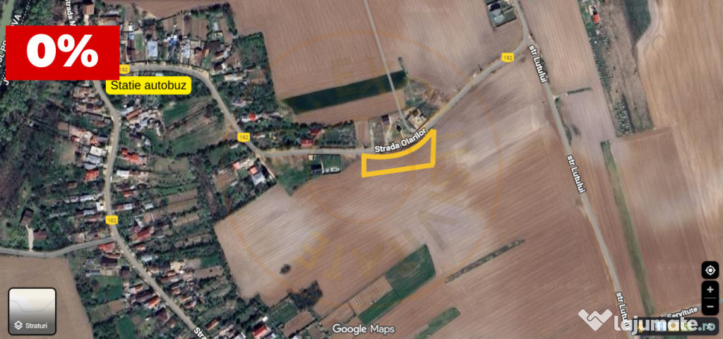 Teren pentru construcție casă cu utilități in Ciolpani-P