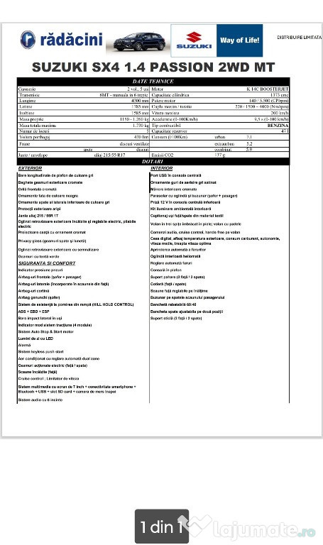 De vânzare Suzuki Sx4 S-Cross 21.000 km