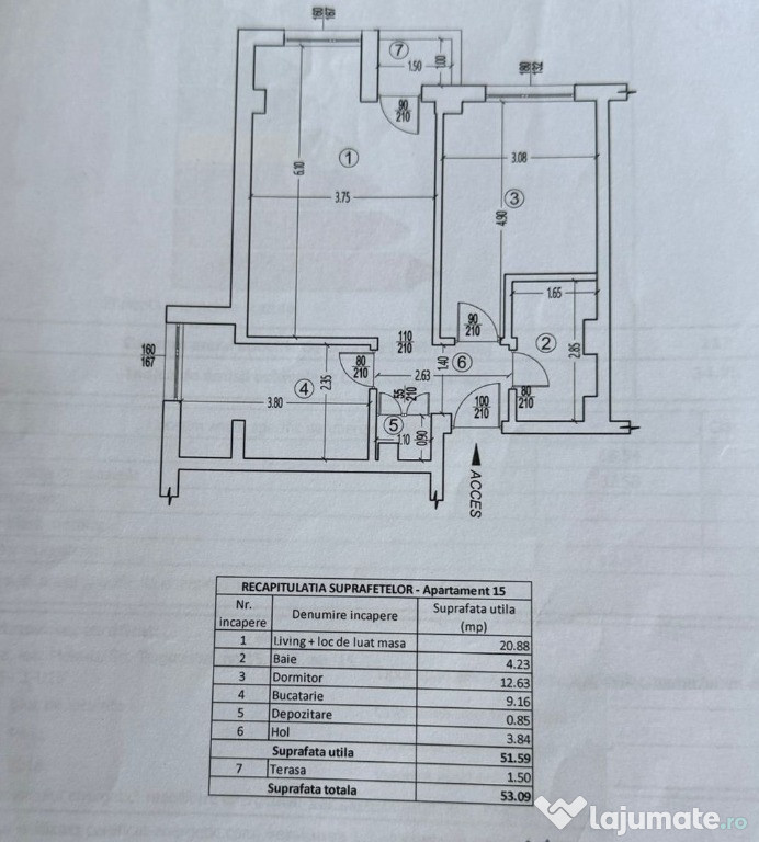 Apartament 2 camere | Zona VEST – Ploiești | Bloc 2018 | Etaj 1