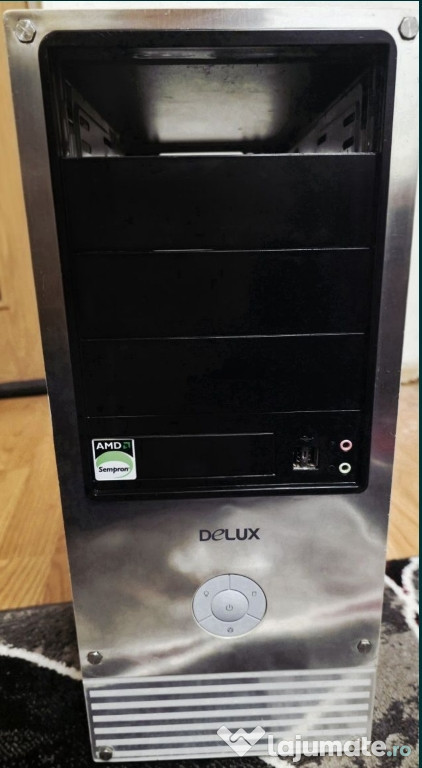 Carcasa PC Middletower alimentare SATA, 4 bay, silver&black, USB