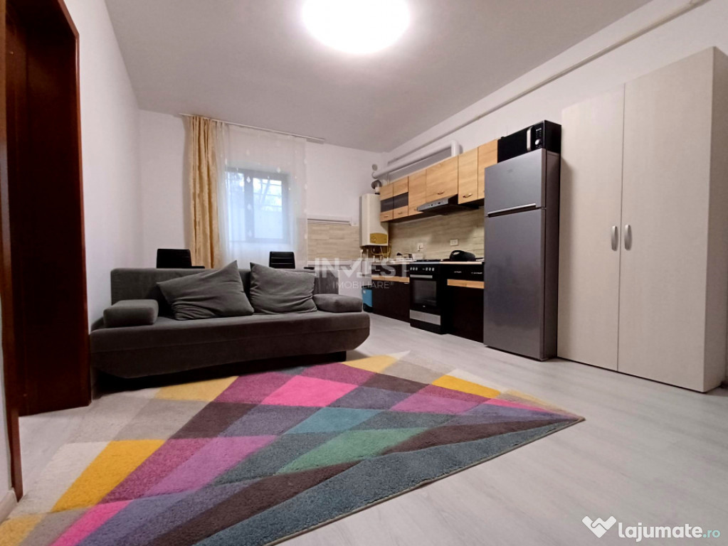 Apartament 2 camere open space, mobilat complet, cu parcare