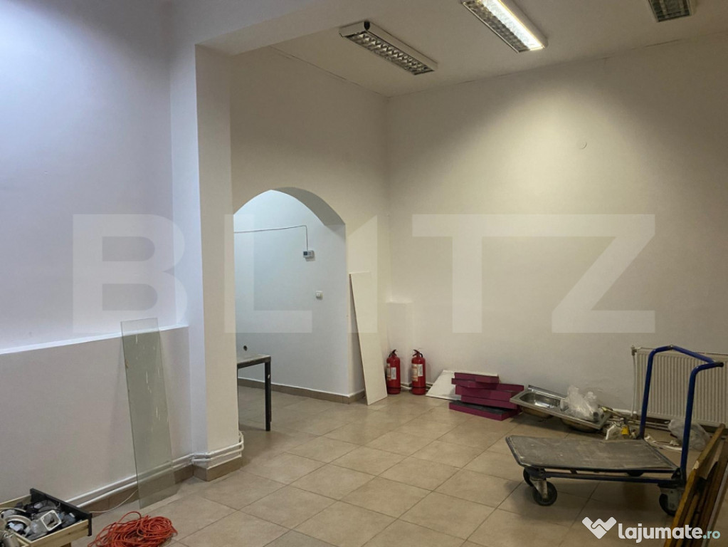 Spațiu comercial de închiriat – ultracentral/ 76 mp
