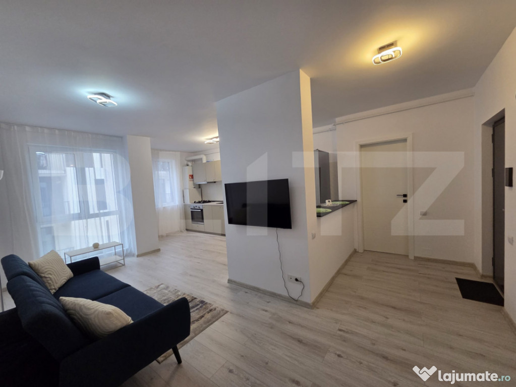 Apartament modern, dressing, birou, parcare subterană – F