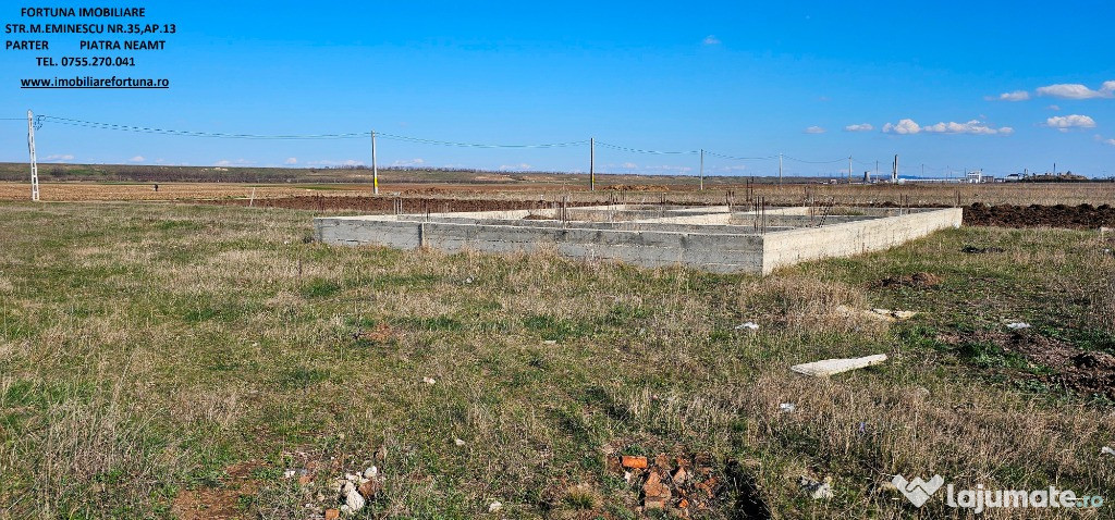 Teren 1000 mp, cu fundatie si elevatie, Dumbrava Rosie