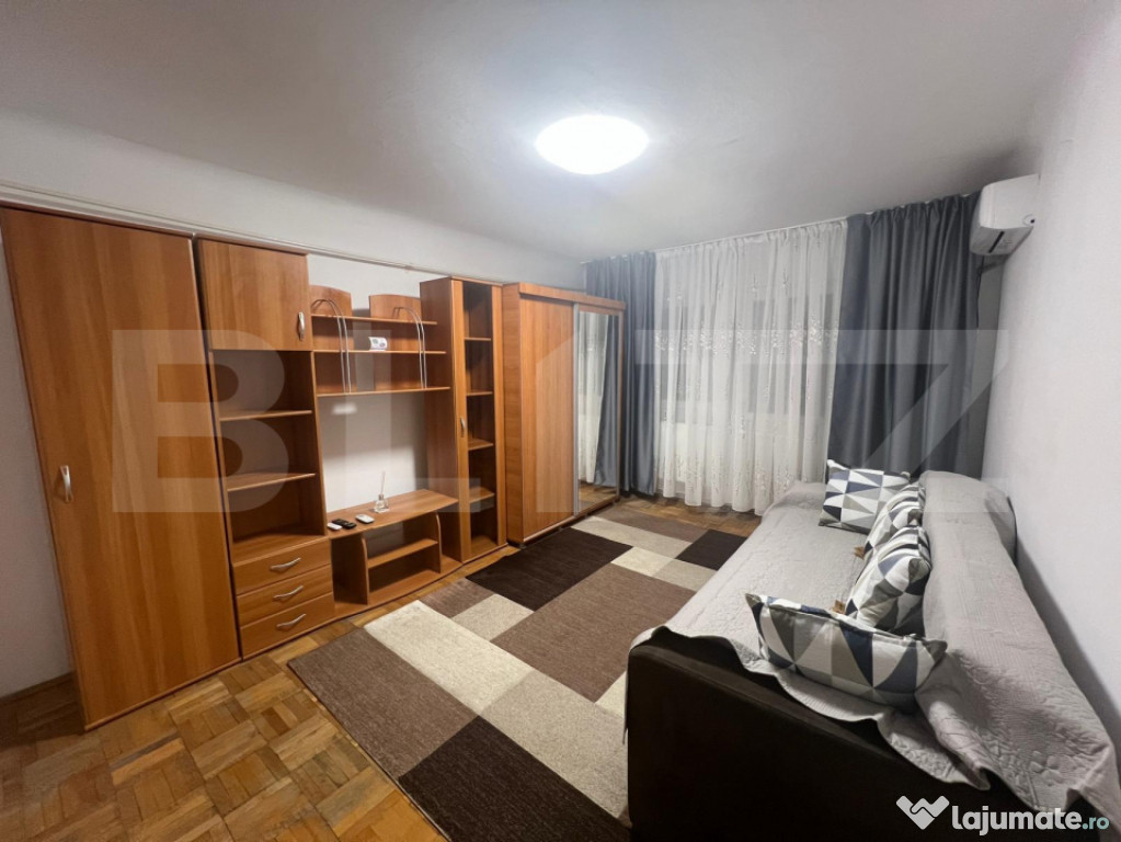 Garsoniera, 34 mp, centrala proprie si aer, zona Rovine