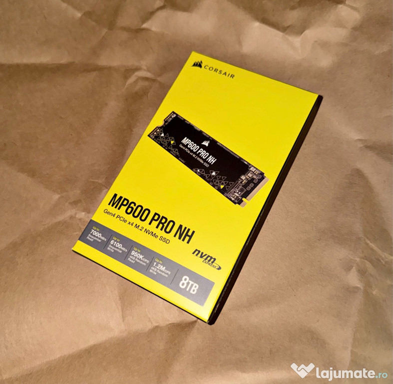 SSD Corsair MP600 PRO NH 8TB PCIe 4.0 x4 M.2 Nou, Sigilat!