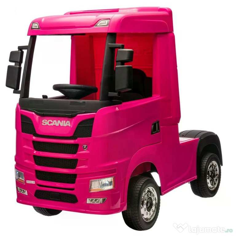 Camion electric pt. copii SCANIA R-SERIES 4x45W 12V 14Ah #pink