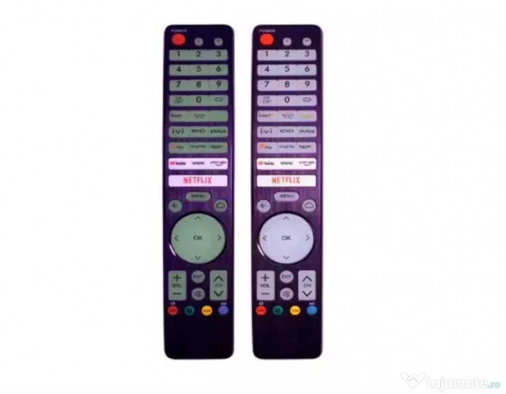 Telecomanda TV universala cu butoane fosforescente