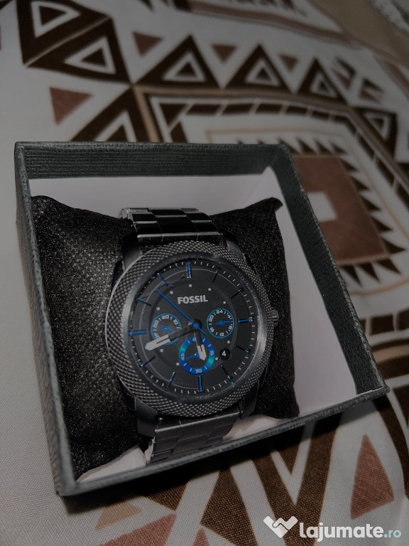 Ceas Fossil original bărbați-cronograf, negru