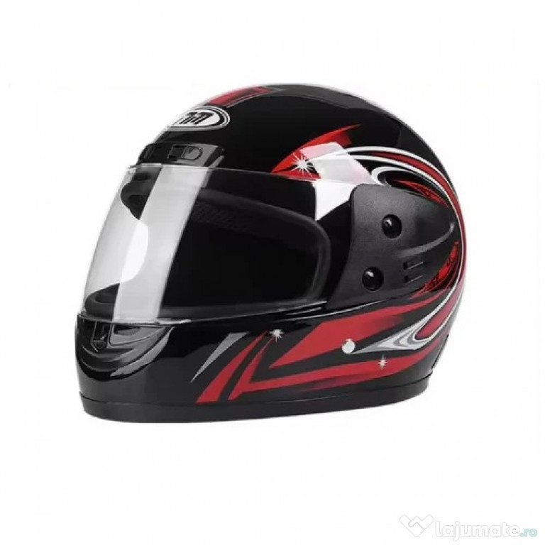 Casca moto/scuter Full face unisex, cu viziera, marime universala