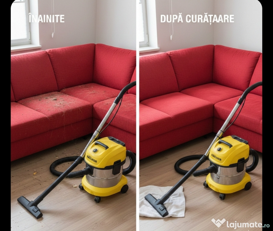 ​Curățare Canapele Spumă Activă și Injecție-Extracție