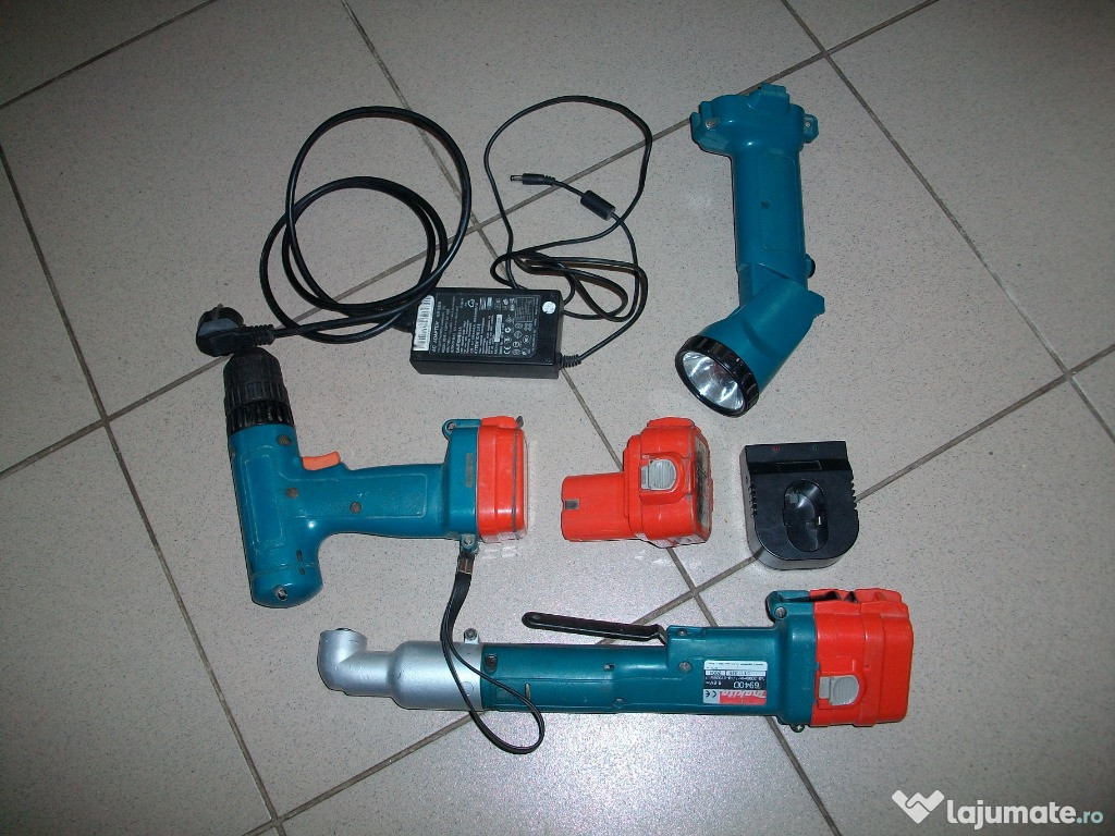 Set Makita,filetanta ,surubelnita unghiulara,lanterna