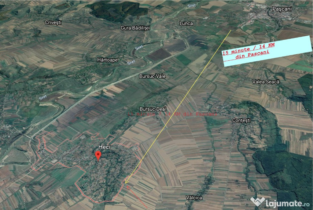 Casa decomandata la Tara cu teren si curte, dotata, HECI!