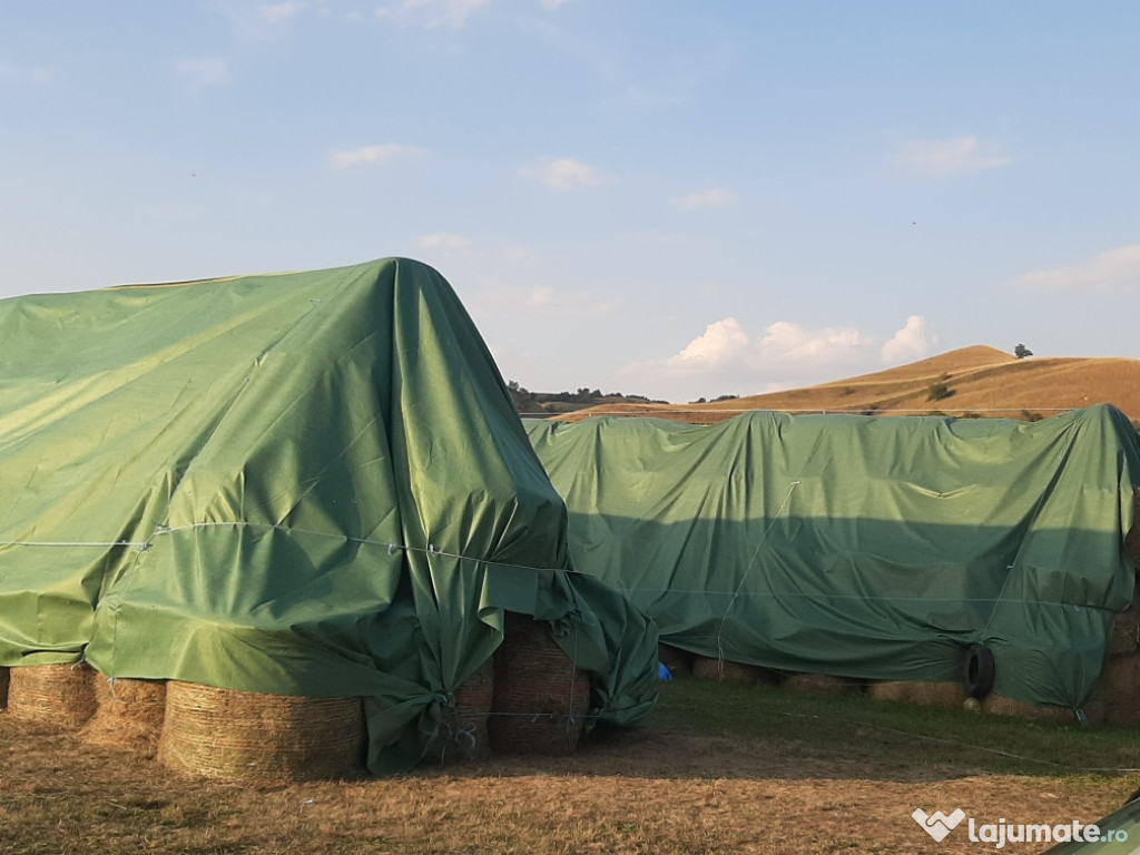 Baloti rotunzi de lucerna sau trifoi cu iarba
