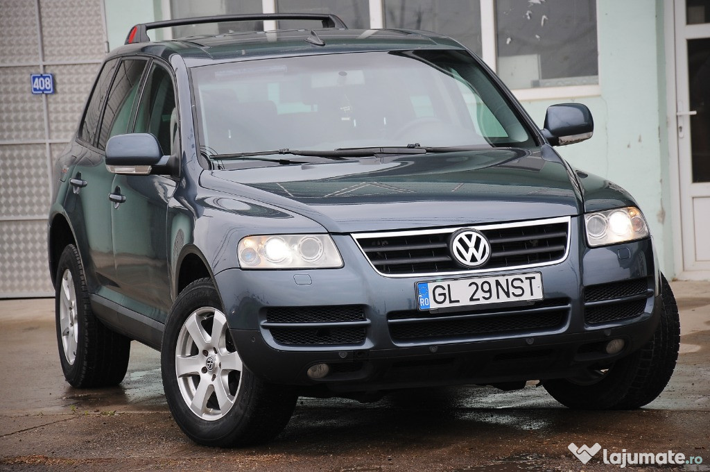 VW Touareg 2005, 3.0TDi 224 CP E4 4x4, automat, clima piele