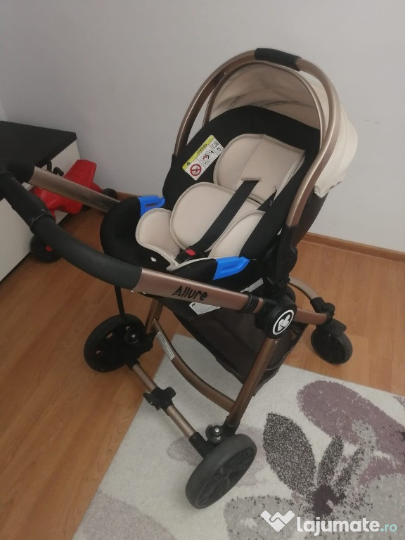 Cărucior 3 în 1 Kikka Boo Allure Beige