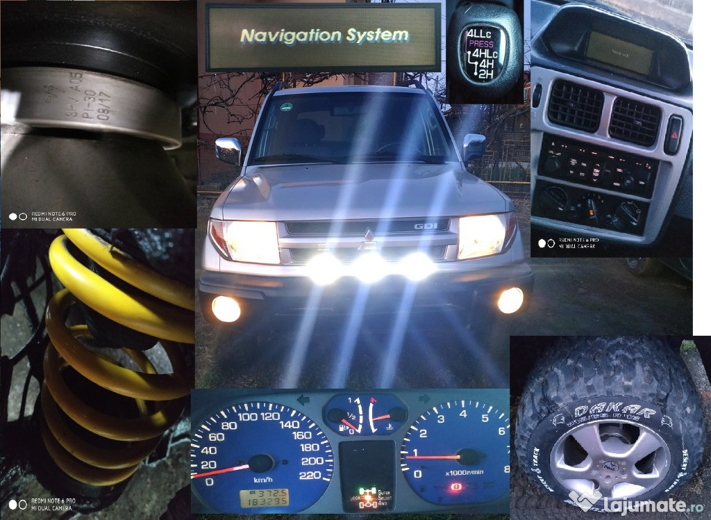 Mitsubishi pajero pinin NAVYGATIE/SUPRAÎNNĂLȚAT/Mai Lat/ 4x4