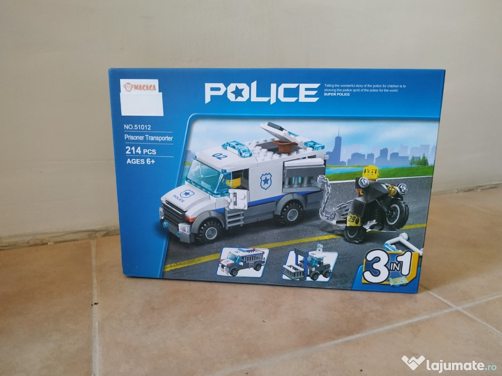 Set constructor politie MACACA Block Police (A736459B)