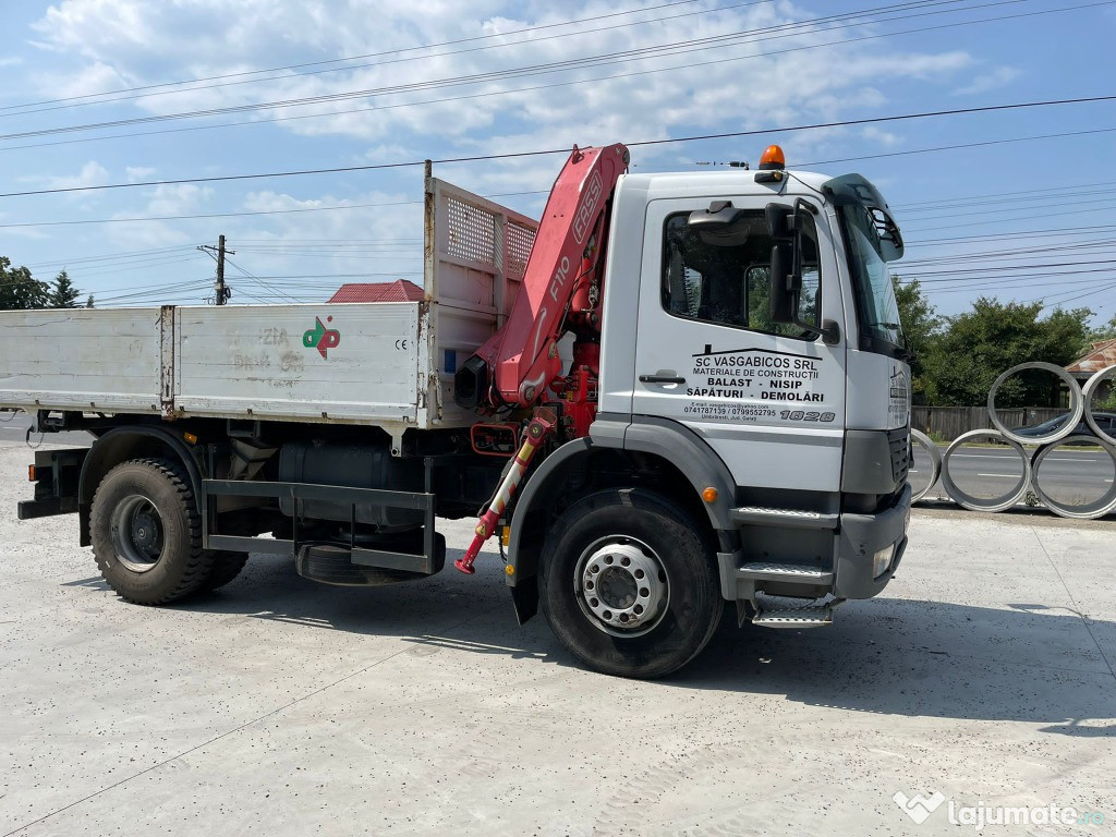 MERCEDES Atego 1828 Basculabil Macara GRU an 2002 280 CP AC