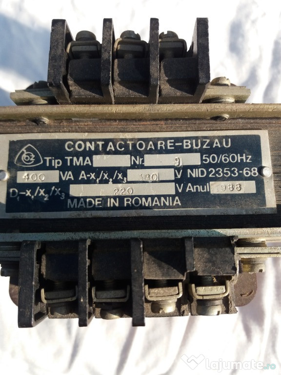 Transformator tip TMA contactoare Buzau .