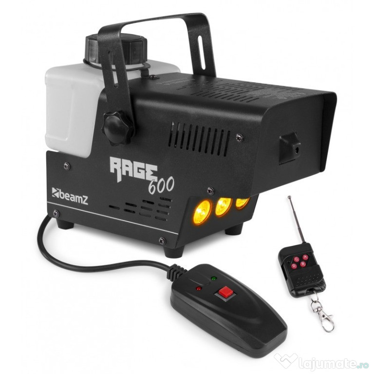 Masina de fum RAGE 600 cu led si controller wireless 600W Be