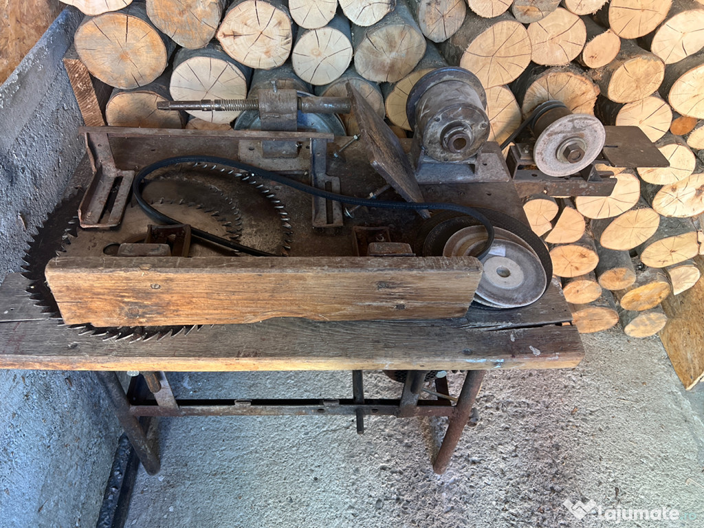 Masă circular cu polizor strung si motor
