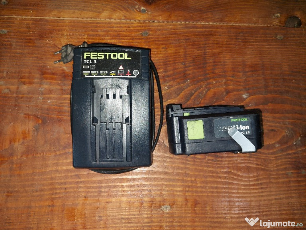 Incarcator Festool TLC 3 si baterie acumulator 14,4 si 2,6 a
