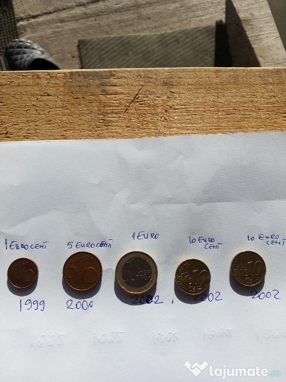 Monede EURO diferite valori din1999-2002