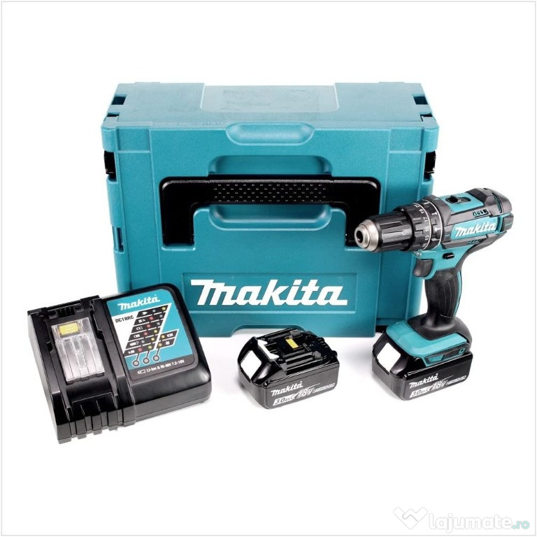 Makita DHP482RFE - Masina de gaurit cu percutie Li-Ion