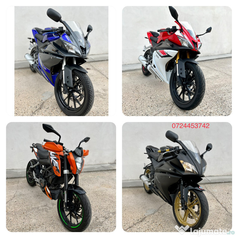 Yamaha R125 2010/2015, KTM DUKE 125 ABS