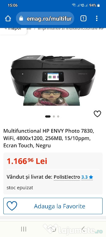 IMPRIMANTA HP 7830 NOUĂ