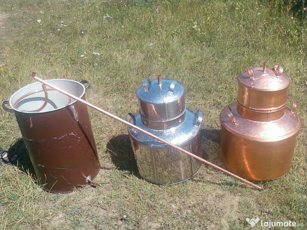 Cazane pt Tuica,din Inox si Cupru.De 60 sa 120 de litri+Acce