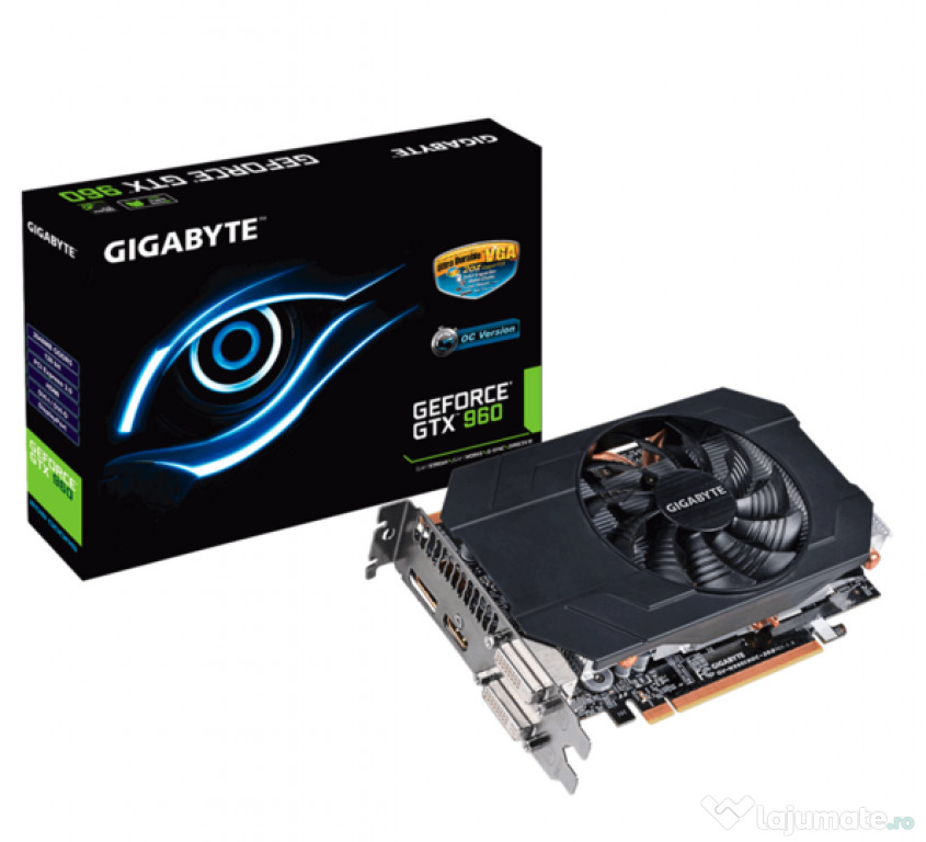 GIGABYTE GeForce GTX 960 IX OC (overclocked), 2GB, GDDR5, 12