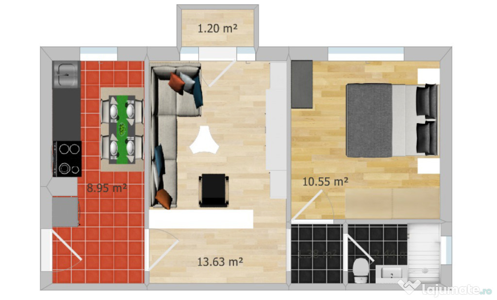 Apartament 2 camere zona Micro 15