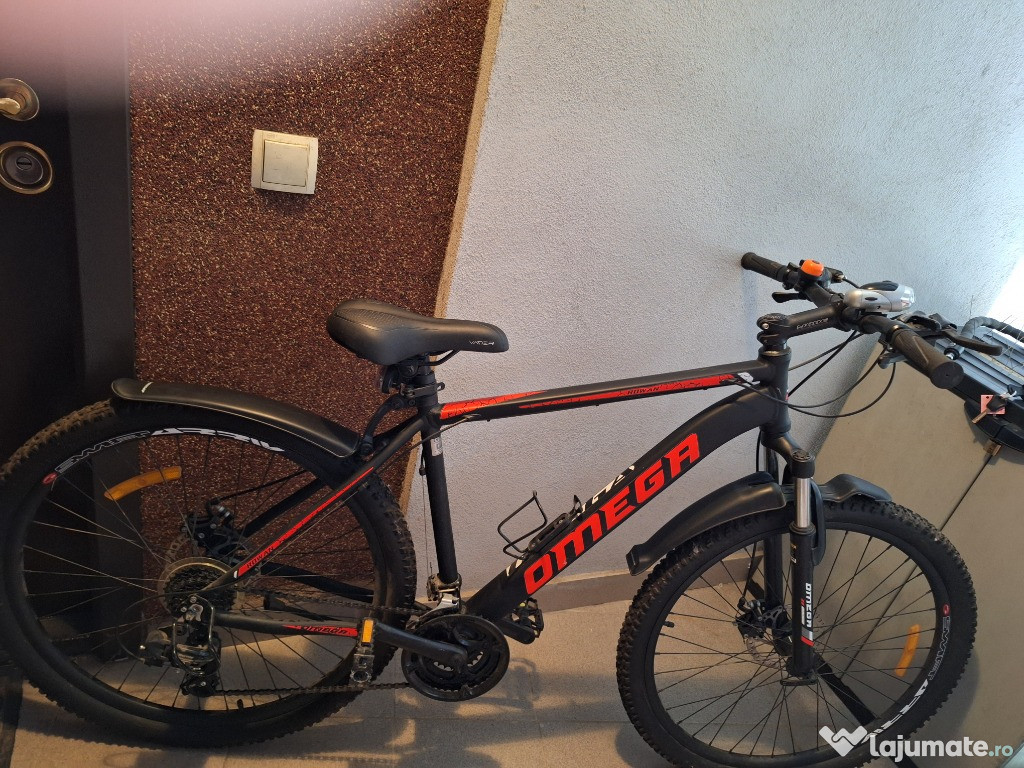 Bicicleta Omega Rowan 27,5" negru+orange, 21 viteze