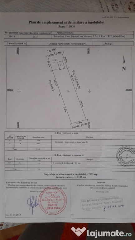 Teren intravilan 2130mp