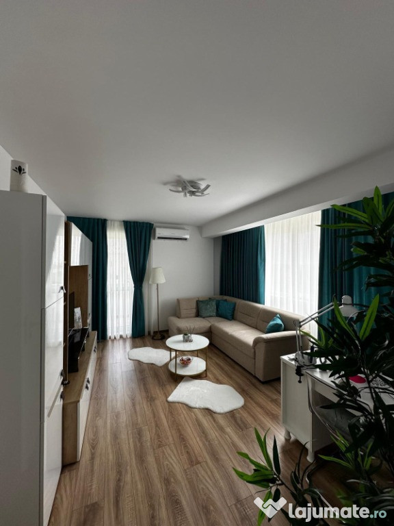 Apartament 2 camere-Mobilat/Utilat-Gata de mutare+Parcare