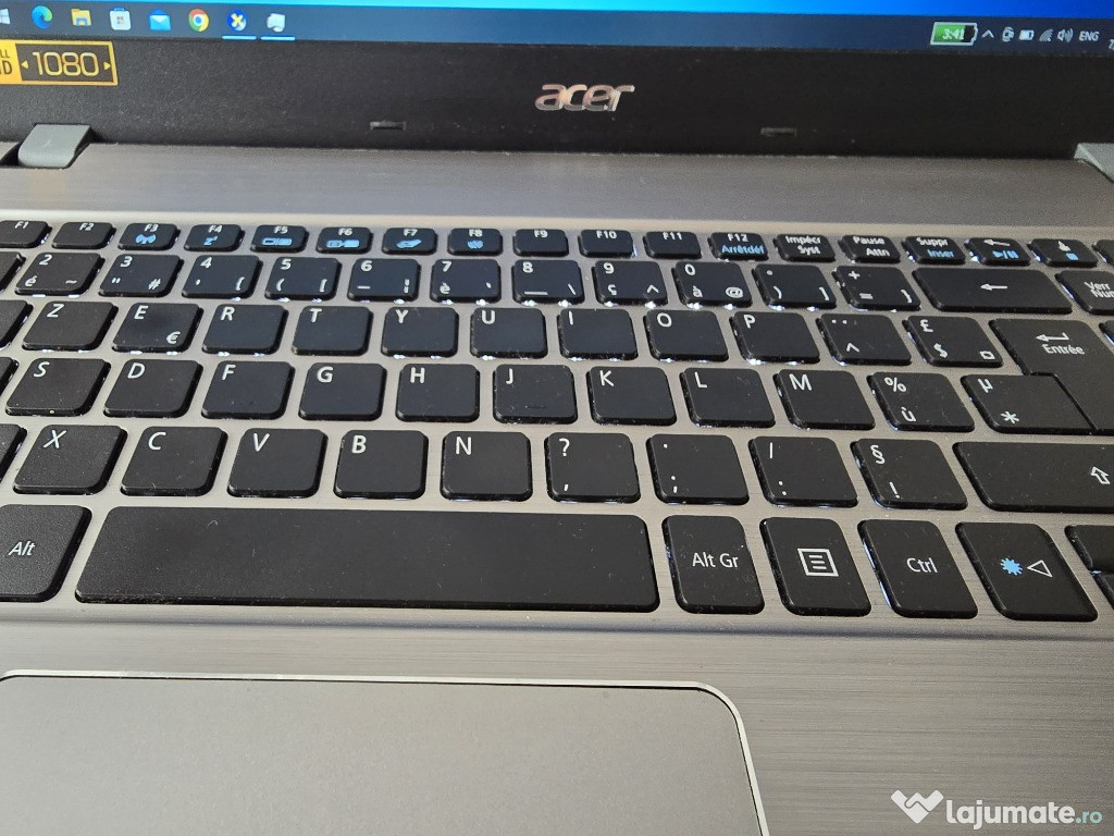 Laptop Acer E15 i7 7500u ssd + 16gb ram
