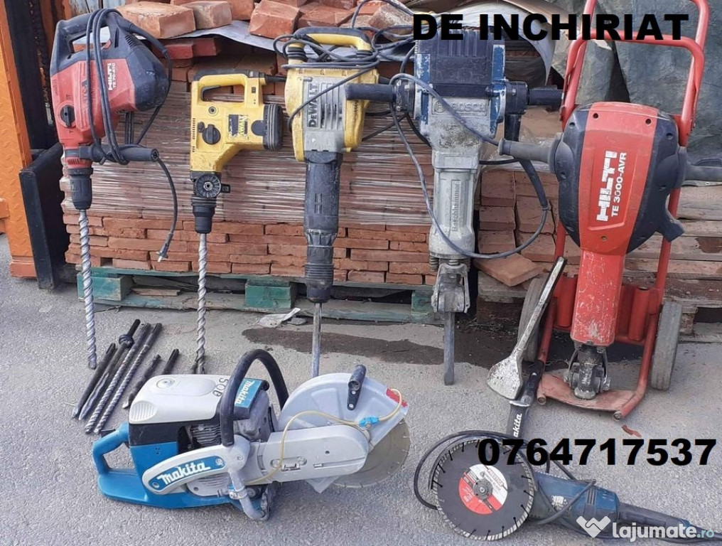 Picamer,mai compactor, placa vibratoare,generator,scule,