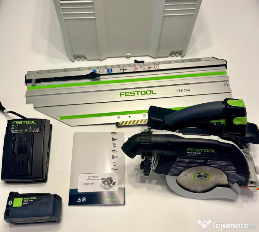 FESTOOL HKC 55 EF-F 18V Akku-Handkreissäge-Set Systainer Koffer 561692