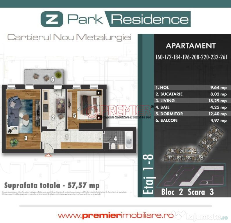 Apartament 2 Camere Stradal Metalurgiei - Berceni,