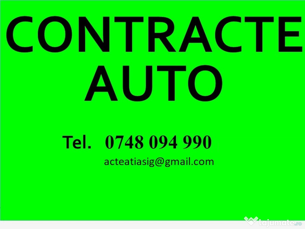 Contracte auto- traduceri - inmatriculari cluj