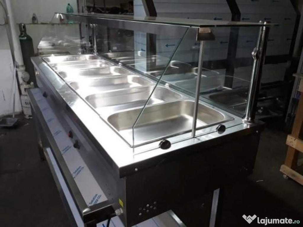 Vitrina calda de banc bain-marie 3-4-5-6 gn -uri 1/1